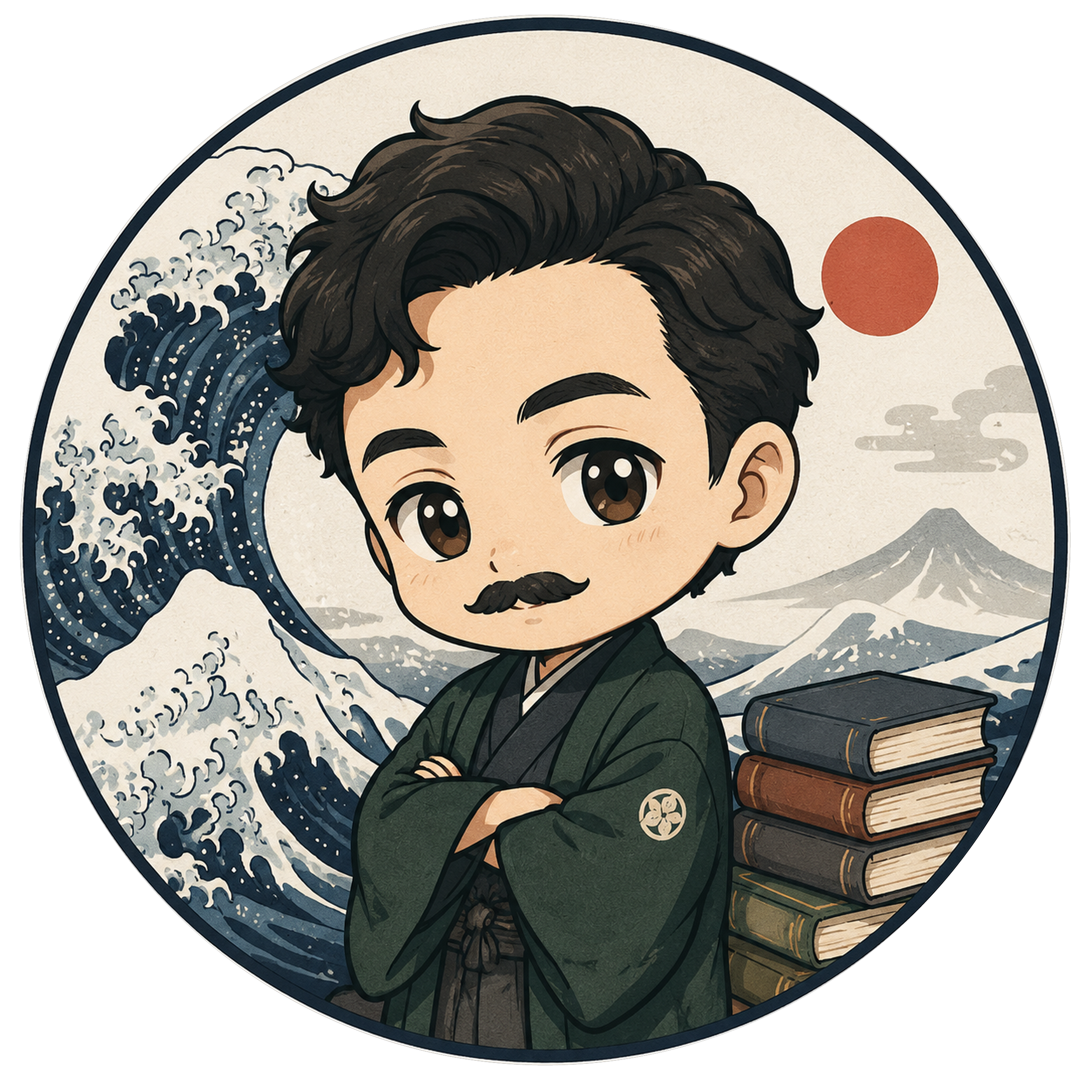 漱石先生のキャラクターロゴ